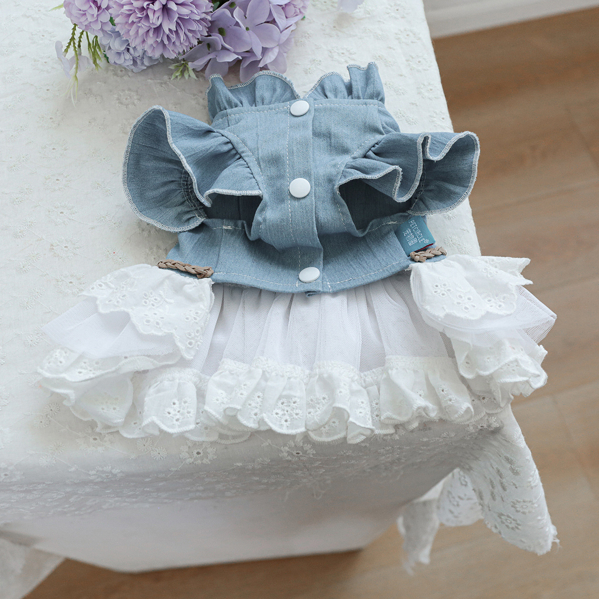 Abito in Denim Texas Moderno detail