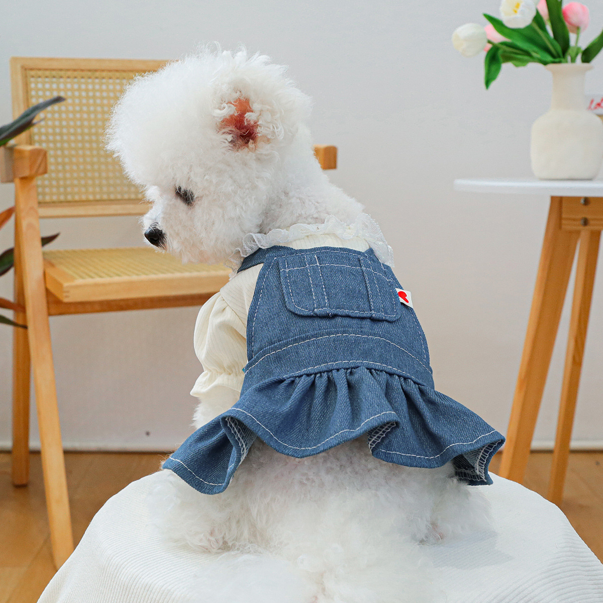 Abito in Denim Texas Moderno detail