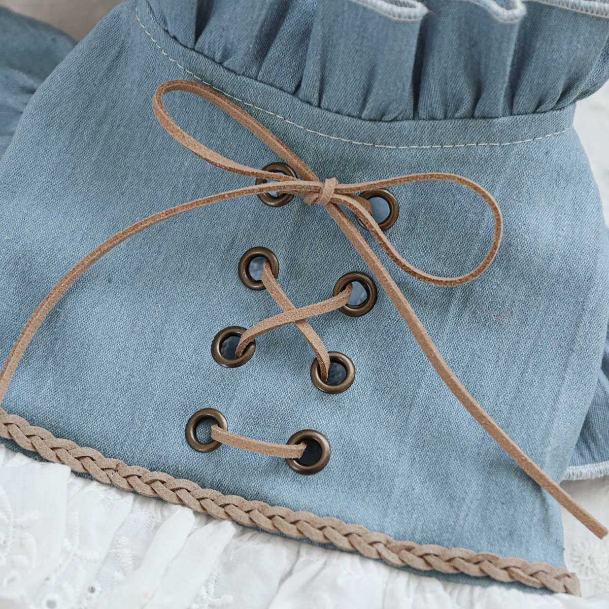 Abito in Denim Texas Moderno detail