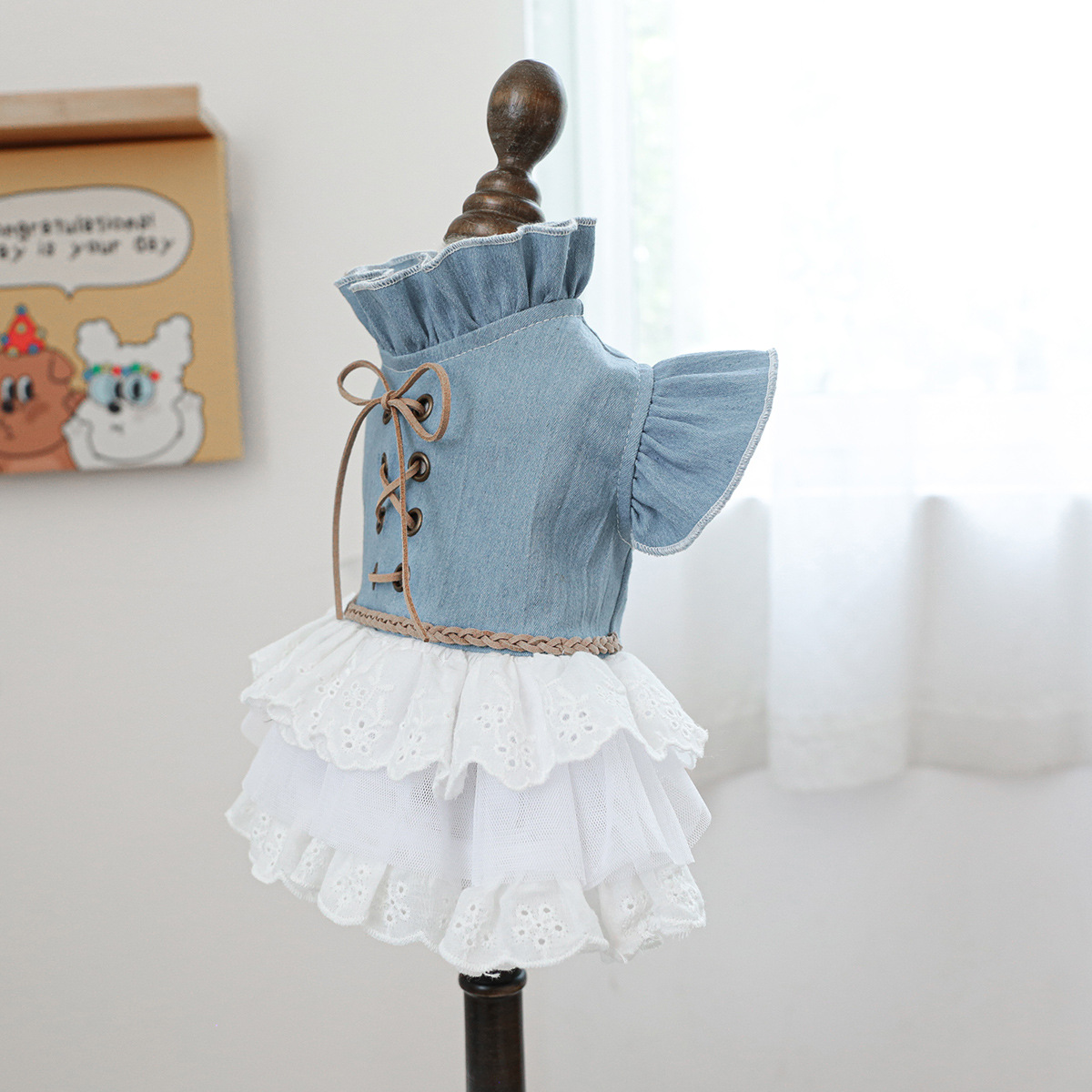 Abito in Denim Texas Moderno detail