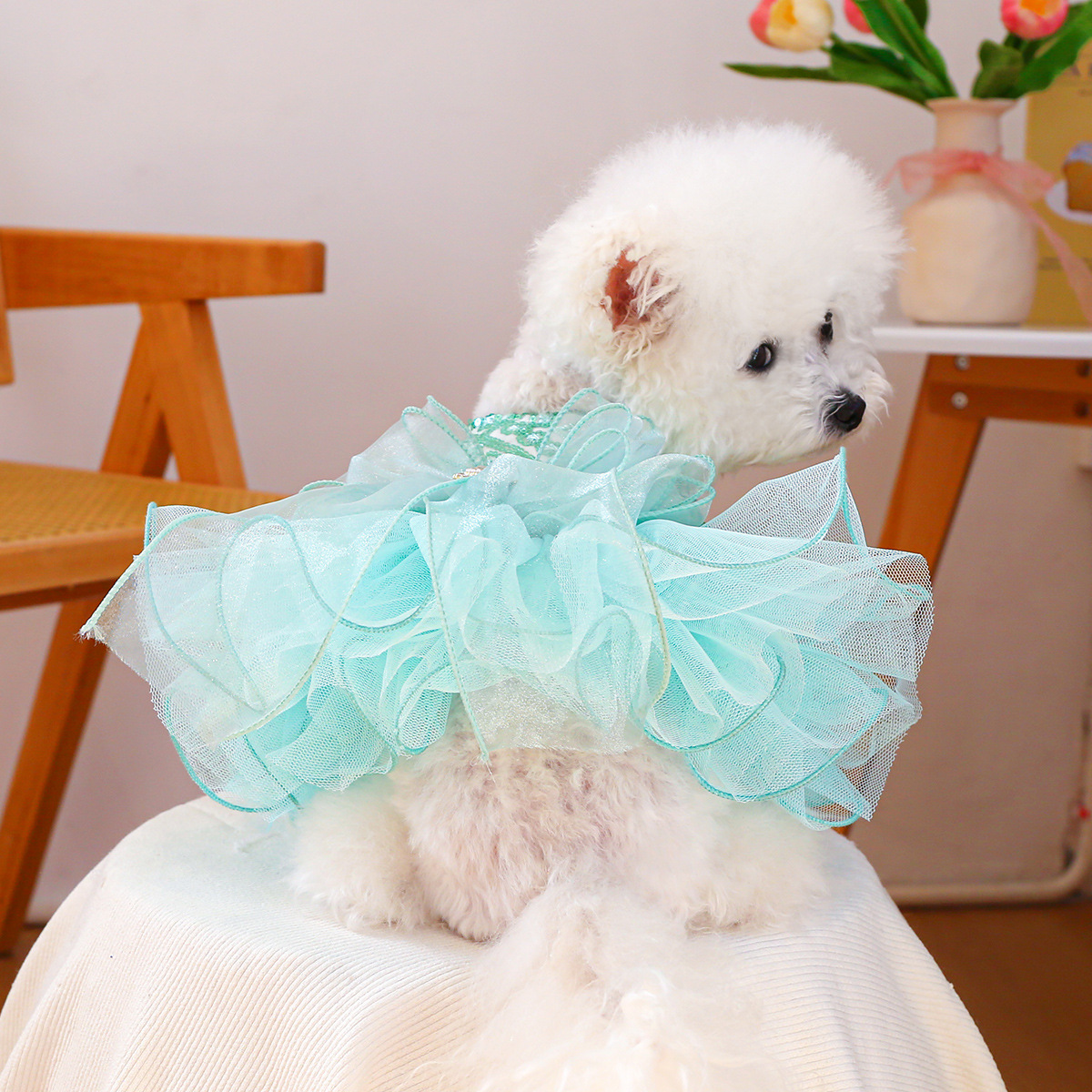 Abito in Tulle Sogno Stellato detail