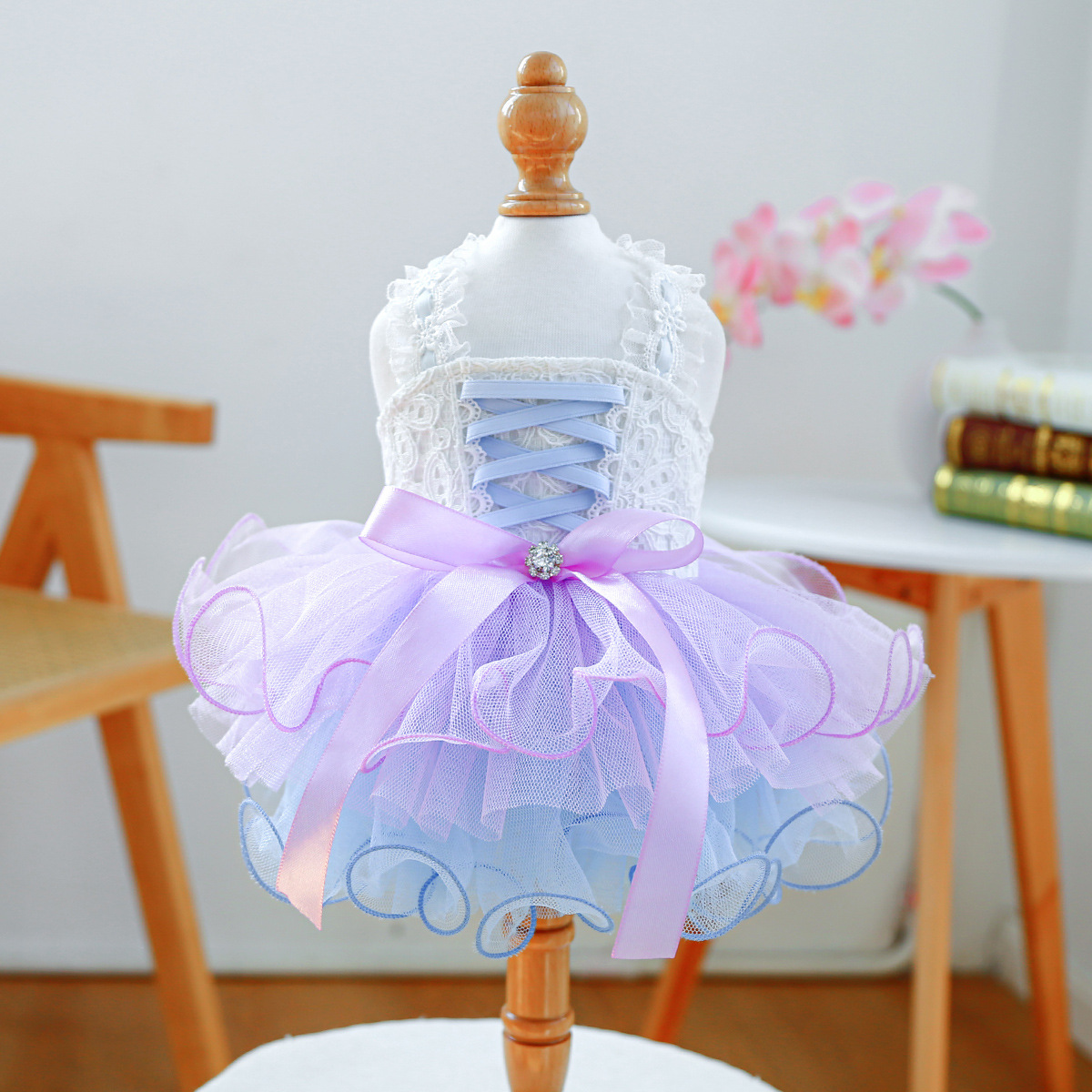 Abito in Tulle Sogno Stellato detail