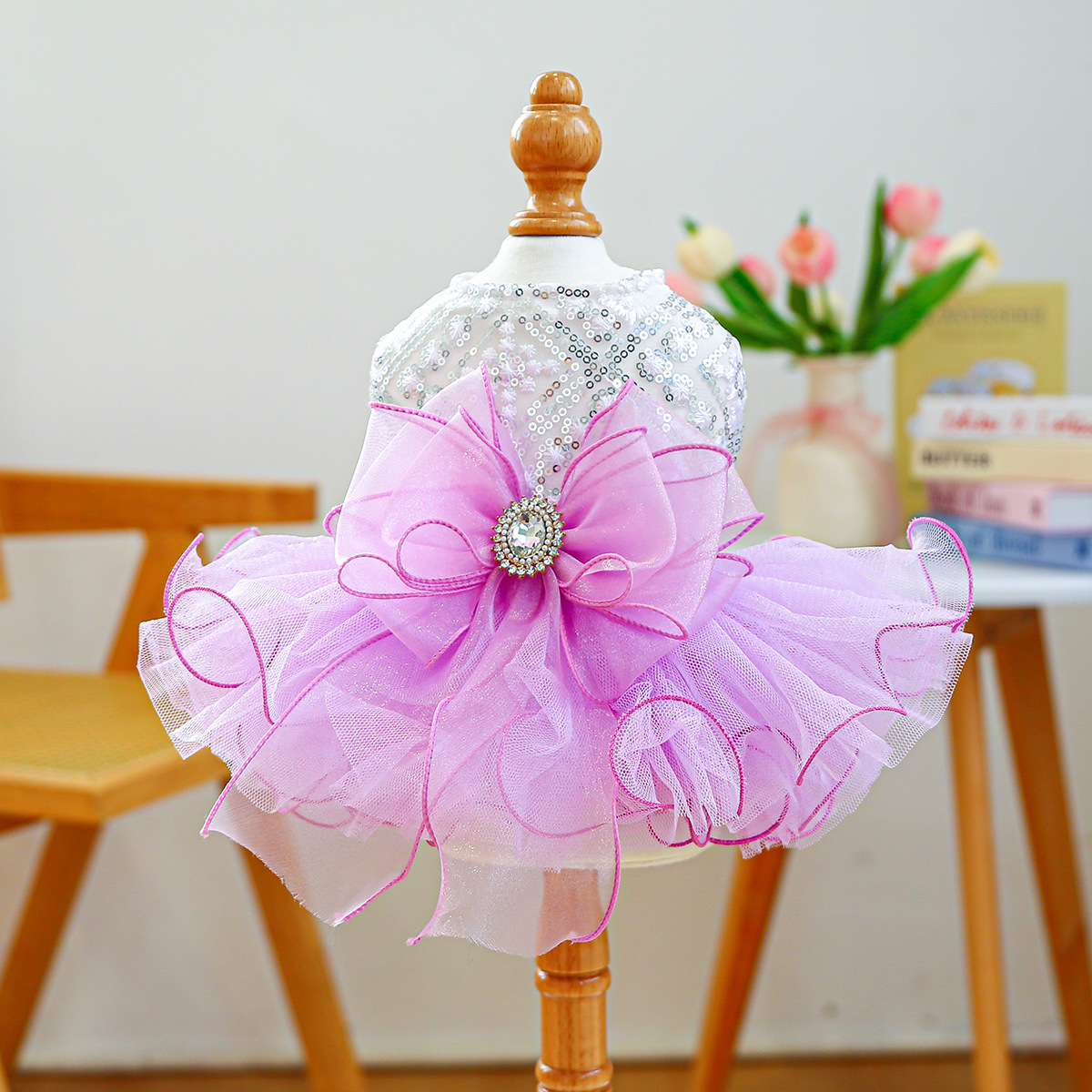 Abito in Tulle Sogno Stellato detail