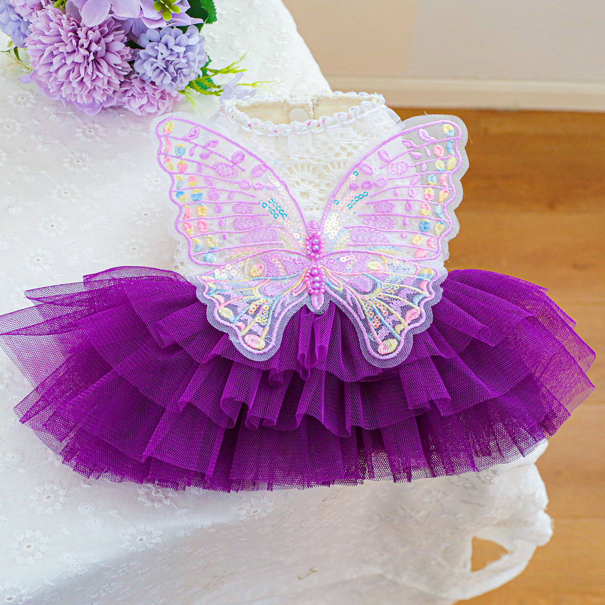 Butterfly Fairy Tulle Dress detail